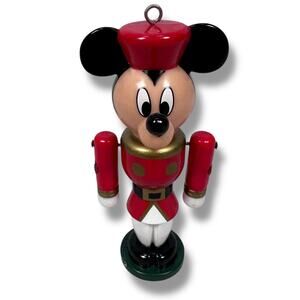 Vintage Mickey Mouse Nutcracker Christmas Ornament Plastic‎ Hanging Collectable